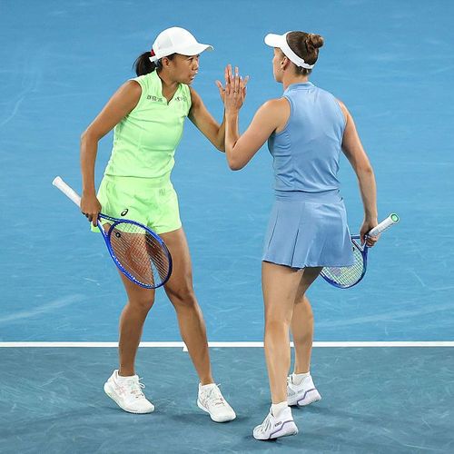 Zhang Shuai and Elise Mertens, Australian Open 2026